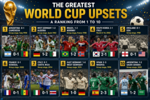 The Greatest World Cup Upsets: A Ranking from 1 to 10