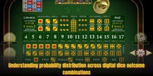 Understanding probability distribution across digital dice outcome combinations